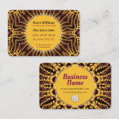 Carte De Visite Terre Tribale Batik Mandala Vibe (Devant / Derrière)