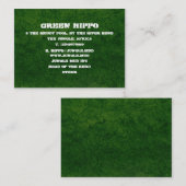 Carte De Visite Terre verte (Devant / Derrière)