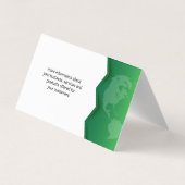 Carte De Visite Terre verte | Icône Arbre (Dos)