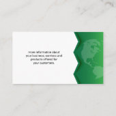 Carte De Visite Terre verte | Icône Arbre (Dos)