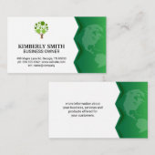 Carte De Visite Terre verte | Icône Arbre (Devant / Derrière)
