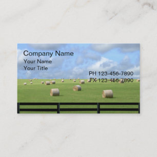 Carte De Visite Terres Agricoles de Campagne