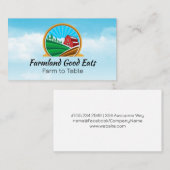 Carte De Visite Terres agricoles | Paysage de la grange (Devant / Derrière)