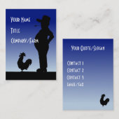 Carte De Visite Terres cultivables Mornin (Devant / Derrière)