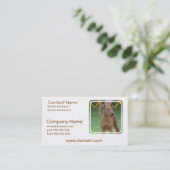 Carte De Visite Terrier irlandais mignon (Debout devant)