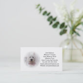 Carte de visite Terrier West Highland (Debout devant)