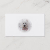 Carte de visite Terrier West Highland (Dos)