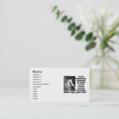 Carte De Visite Tesla notre puissance conduite par machines (Debout devant)