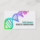 Carte De Visite Test génétique - Recherche génétique Texte gras (Devant)