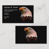 Carte De Visite Tête américaine d'Eagle chauve (Devant / Derrière)