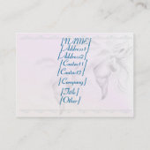 Carte De Visite Tête de cheval blanc (Dos)