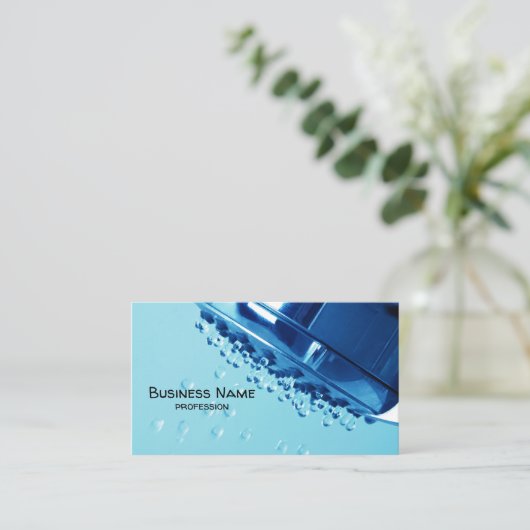 Carte De Visite Tête de douche (Debout devant)