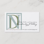 Carte De Visite Tête de journal no 5 Mini impression (Dos)