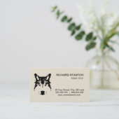 Carte De Visite Tête de loup (Debout devant)