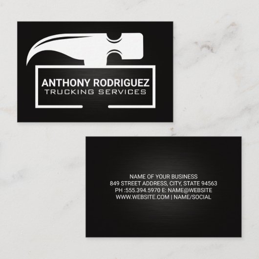 Carte De Visite Tête de marteau | Outils matériels (Devant / Derrière)