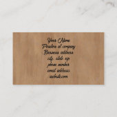 Carte De Visite Tête de renard rouge (Dos)