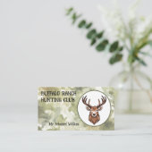 Carte De Visite Tête du club de chasse Camouflage (Debout devant)