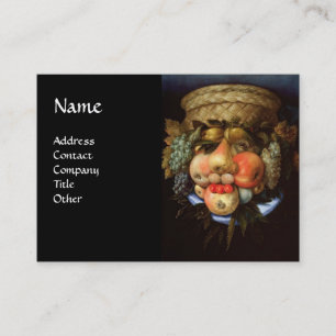 Carte De Visite Tête réversible avec panier de fruits