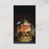 Carte De Visite Tête réversible avec panier de fruits (Dos)