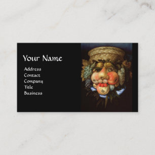 Carte De Visite Tête réversible avec panier de fruits