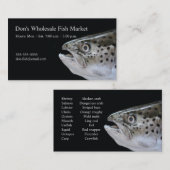 Carte De Visite Tête Saumon (Devant / Derrière)