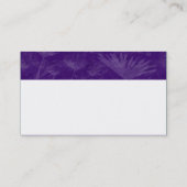 Carte De Visite Tête texturée couleur - Terre violette (Dos)