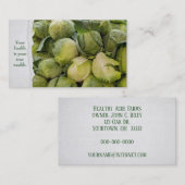 Carte De Visite têtes de choux fraîches (Devant / Derrière)