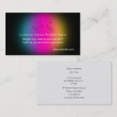 Carte De Visite Têtes de discussion, Fournisseur de services à la (Devant / Derrière)