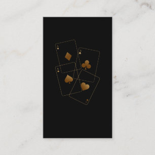 Carte De Visite Texas Hold'Em Joueur de Poker Casino Jeu