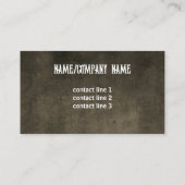 Carte De Visite Texas longhorn rustique pays sepia coutume (Dos)