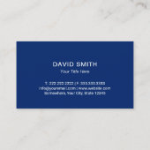 Carte De Visite Texas State Logo Professional Blue & Red #2 (Dos)