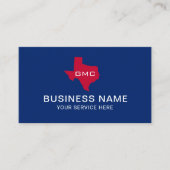 Carte De Visite Texas State Logo Professional Blue & Red #2 (Devant)