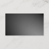 Carte De Visite Texte courbe simple 06 - gris (Dos)