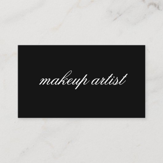 Carte De Visite Texte cursif minimaliste (Devant)