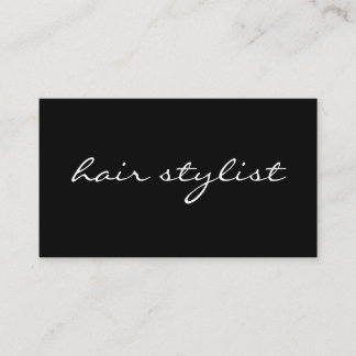Carte De Visite Texte cursif minimaliste
