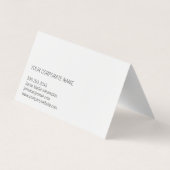 Carte De Visite Texte cursif | Or brossé (Dos)