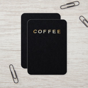 Carte De Visite Texte de l'affiche de photo de café