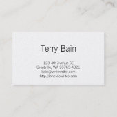 Carte De Visite Texte de l'auteur | de l'auteur | (Dos)