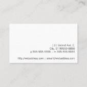 Carte De Visite Texte de massage (Dos)