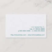 Carte De Visite Texte de massage (Dos)