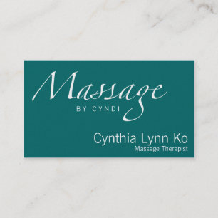 Carte De Visite Texte de massage