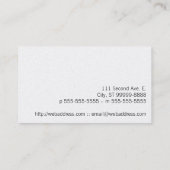 Carte De Visite Texte de massage (Dos)