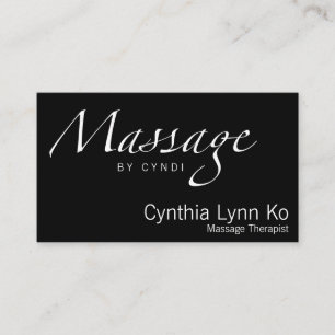 Carte De Visite Texte de massage