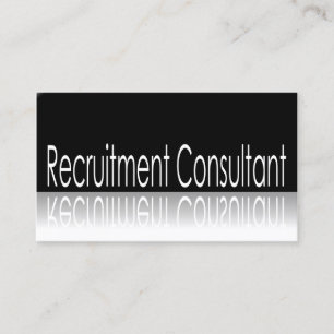 Carte De Visite Texte de réflexion - Consultant en recrutement