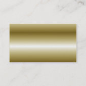 CARTE DE VISITE TEXTE D'OR (Dos)