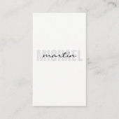 Carte De Visite Texte gras et cursif (Devant)