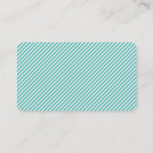 Carte De Visite Texte gras et cursif | Rayures (Dos)