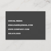 Carte De Visite Texte gras minimaliste (Dos)