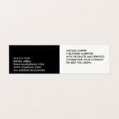 Carte De Visite Texte gras minimaliste (Extérieur déplié)