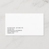 Carte De Visite Texte manuscrit gras rouge (Dos)